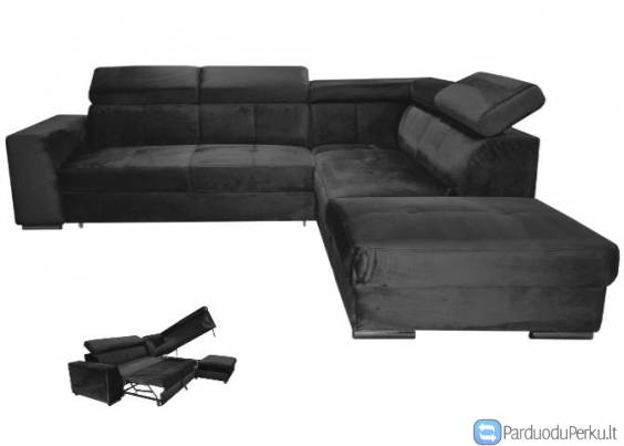 Minkštas kampas „ Sprint “ su miegojimo funkcija.