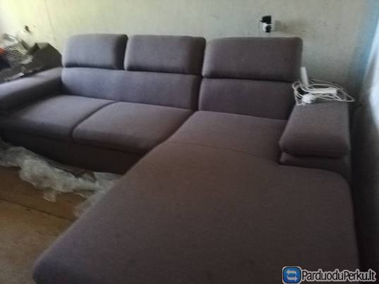 Minkstas kampas su miegama funkcija