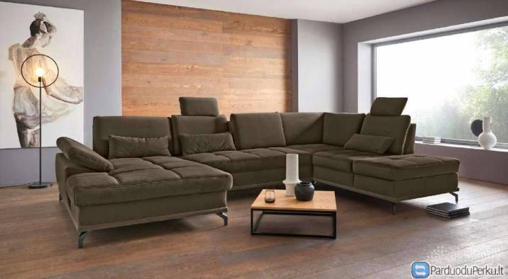 Minkštas kampas su miego funkcija+dėžė "Castello"