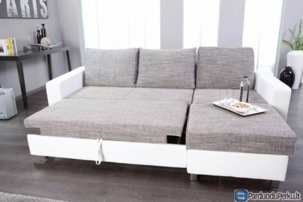 Minkštas kampas su miego funkcija+dėžė