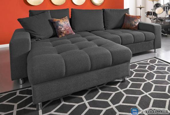 Minkštas kampas „ Tobi 3 “ su miegojimo funkcija.