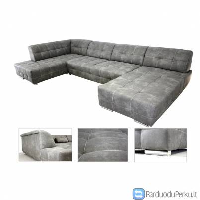 Minkštas kampas U formos Nr96 šviesus