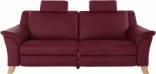 Minkštas komplektas Nr127 3+1+1 raudona naturali oda