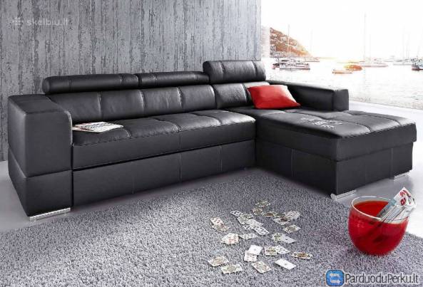 Minkštas odinis kampas "Go"