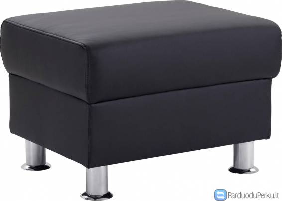 Minkštas pufas Nr3 eko oda juoda