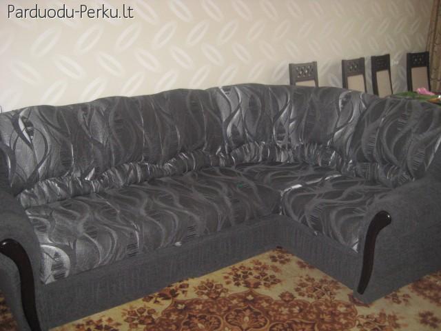 Minkštas kampas su miegama dalimi