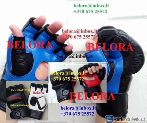 MMA pirštinės natūralios odos