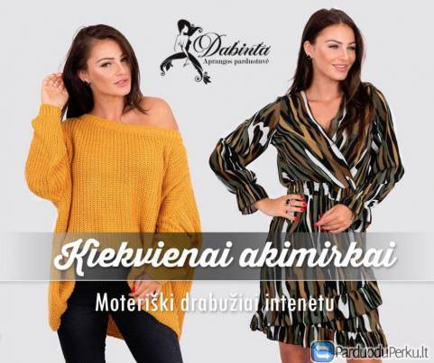 Moteriški drabužiai internetu - Dabinta.lt