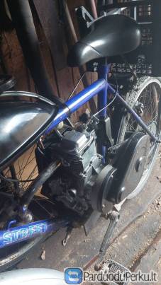 Motorinis dviratis 4T 53cc su diržinė pavara.