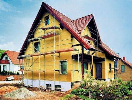 Namu, fasadu siltinimas