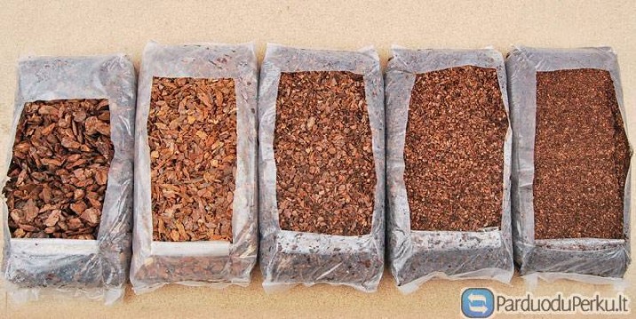 Natralus žievės pušų mulčias