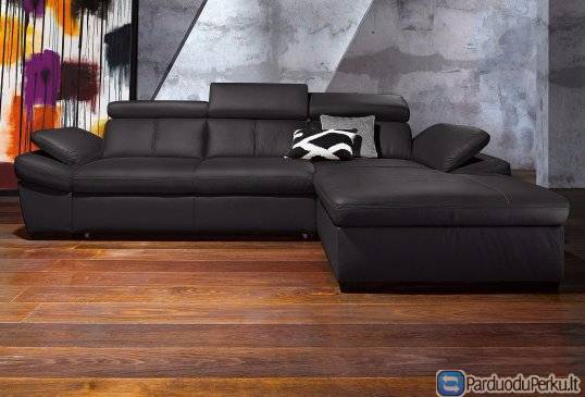 Natūralios odos vokiškas kampas "Solerno"  www.bramita.lt