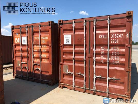 Naudoti 6m Jūriniai Konteineriai 20dc