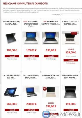 Naudoti nešiojami kompiuteriai pigiai ir su garantija!