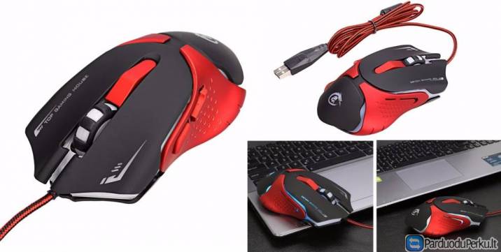 Nauja ergonomine Usb pelė skirta žaidimams