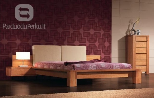 Naujas Amerikietiško klevo masyvo miegamojo komplektas