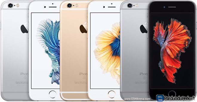 Naujas Apple iPhone 6s 128gb tik 599€ Garantija