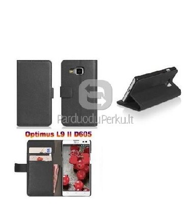 Naujas dėklas-piniginė telefonui LG Optimus L9 II D605