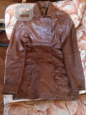 Naujas grynos odos švarkelis