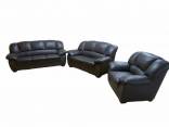 Naujas juodas minkštų baldų komplektas Casino