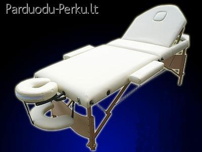 Naujas medinis masažo stalas 350 lt.