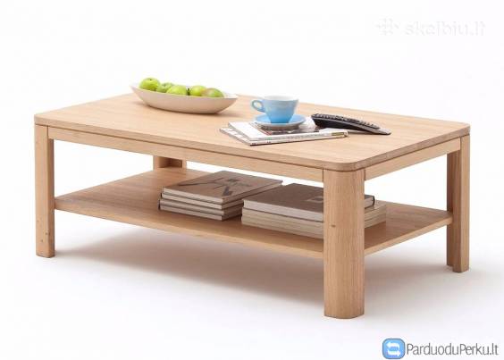 Naujas natūralaus medžio staliukas "Novara"