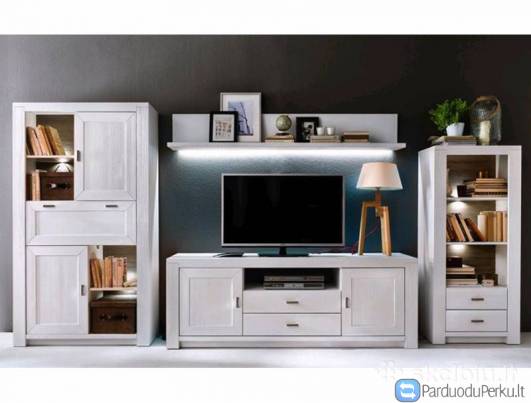Naujas vokiškas svetainės baldų komplektas "Lola"
