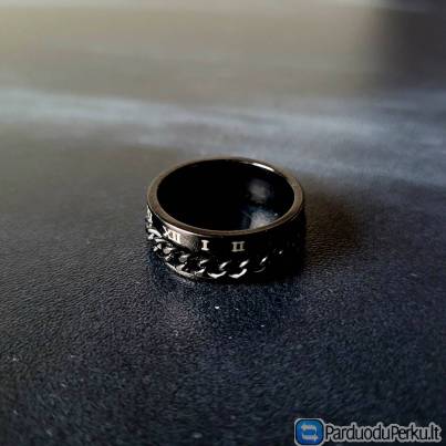 Naujas žiedas su besisukančia grandine – Romėniškas