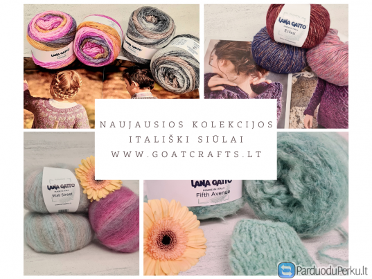 Naujausios kolekcijos itališki siūlai iš Goatcrafts.lt