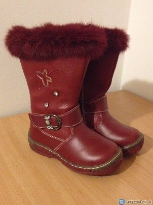 Nauji odiniai žieminiai batai mergaitei 31 dydžio