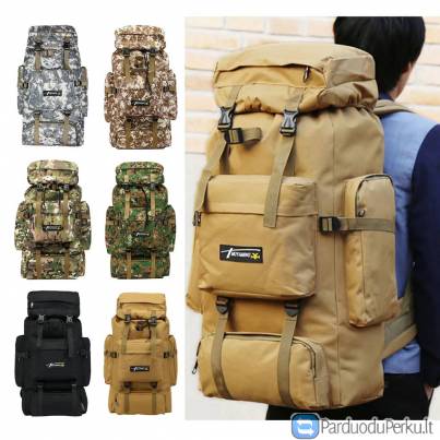 Naujos 70L kamufliažines kuprinės