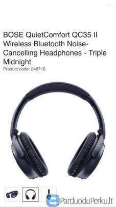 Naujos Bose Quietcomfort 35 II belaidės ausinės