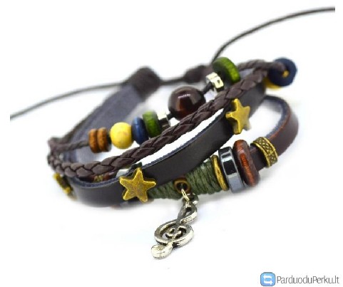 Naujos odinės apyrankės