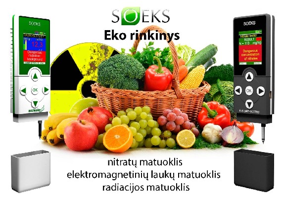 nitratų, radiacijos, elektromagnetinių bangų matuokliai