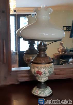 Nr.14) Prabangi antik.ŽIBALINĖ LEMPA veikianti