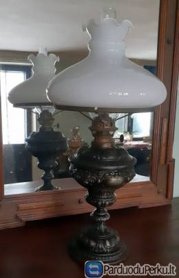 Nr.15) Prabangi antik.ŽIBALINĖ LEMPA veikianti