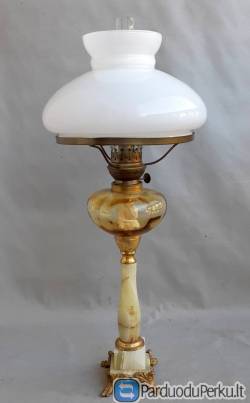Nr.24) Prabangi antikv. žibalinė Lempa, veikianti