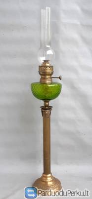Nr.27) Aukšta antikvar. žibalinė Lempa, veikianti