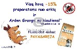 Nuolaida šunų maistui ir priemonėms nuo erkių