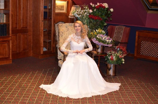 Nuostabi romantiška vestuvinė suknelė