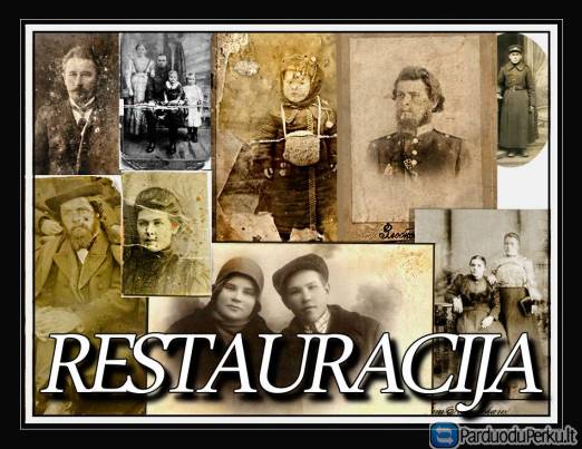 Nuotraukų restauracija.