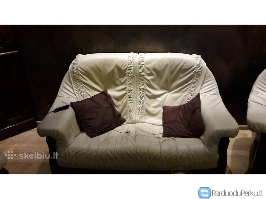 Odinis kreminis baldu komplektas