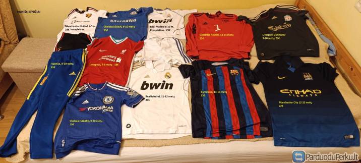 Originalūs vaikiški futbolo marškinėliai