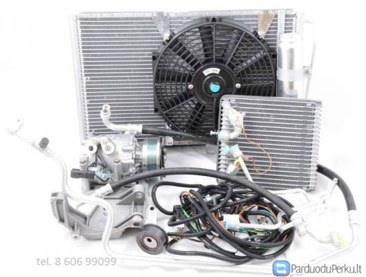 Oro kondicionieraus radiatoriai, AC garintuvai, resiveriai