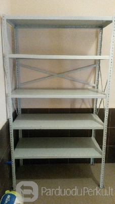 Paduodami plieniniai sandėliavimo stelažai