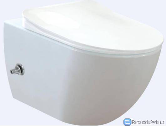 Pakabinamas klozetas su bide funkcija