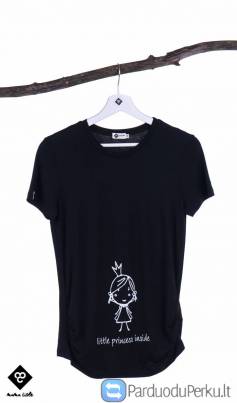 Palaidinė trumpom rankovėm "Little princess inside"