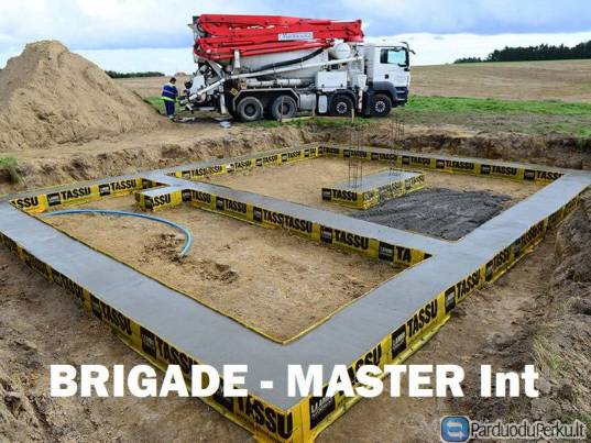 Pamatai, rostverkas, perdangos; trinkelės ir bordiūrai