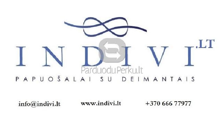 Papuosalai su deimantais, safyrais Indivi.lt