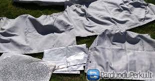 Parduodama VW Multivan prisegamų užuolaidų ir galinių sėdynių galvų atlošų komplektas